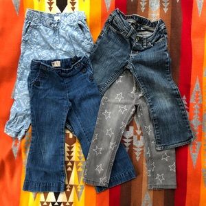 Lot of 3T Jeans